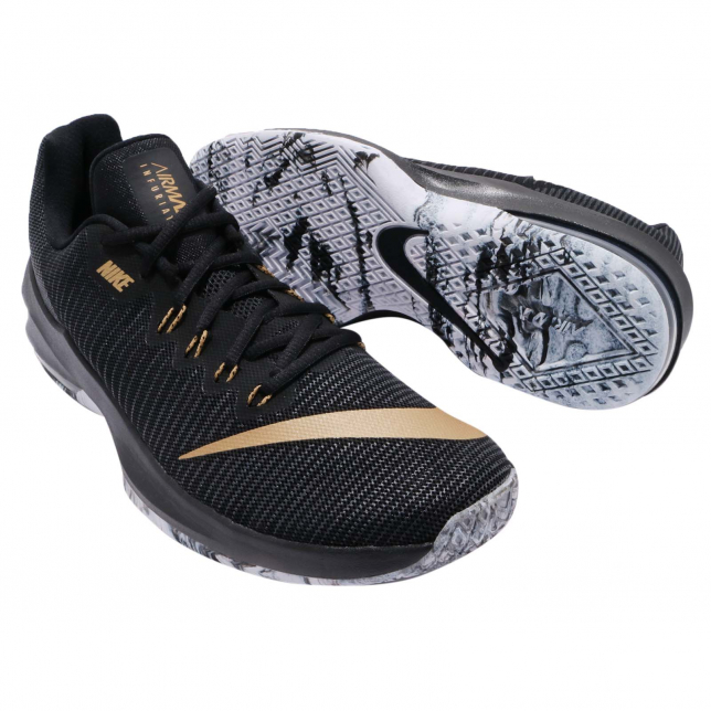 Nike Air Max Infuriate 2 Low Black Metallic Gold 908975090