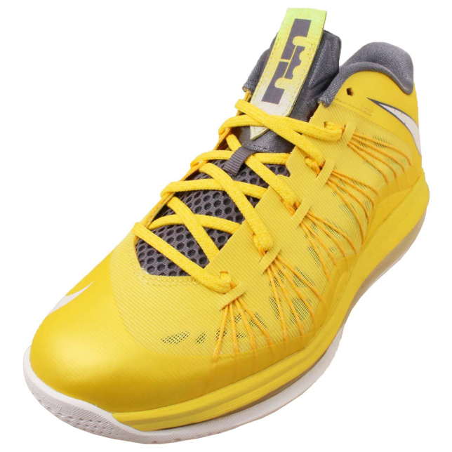 Nike Air Max LeBron 10 Low - Sonic Yellow / Sail - Cool Grey - Tour Yellow 579765700