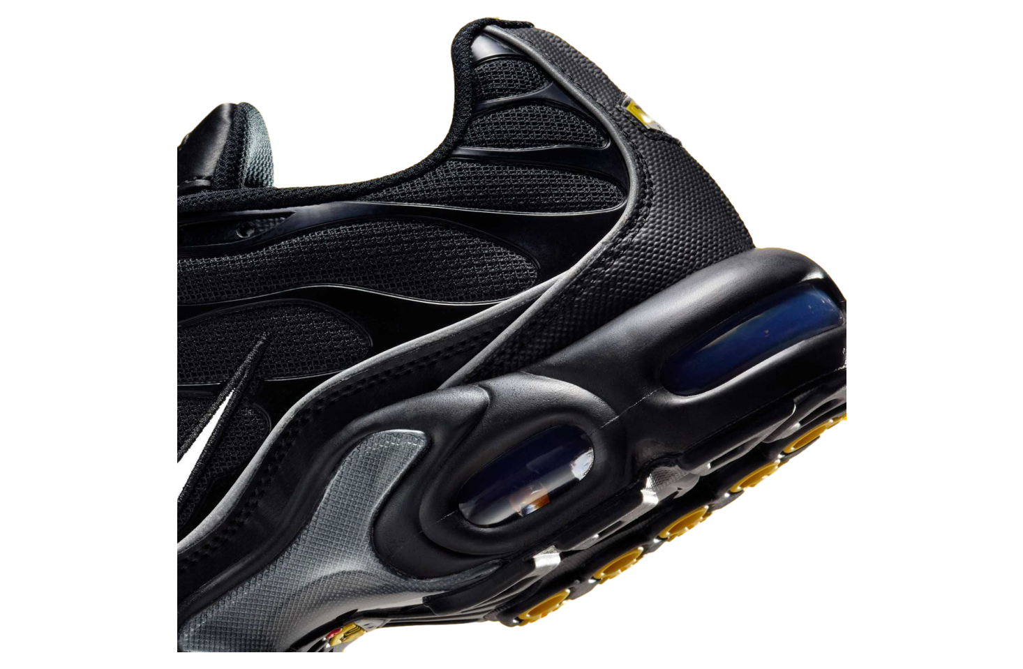 Nike Air Max Plus Black / Metallic Silver / Tour Yellow