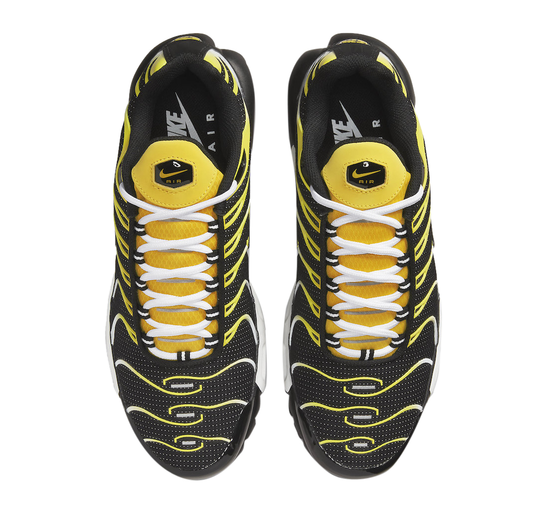 Nike Air Max Plus Black Yellow White - Aug 2022 - DQ3983-001