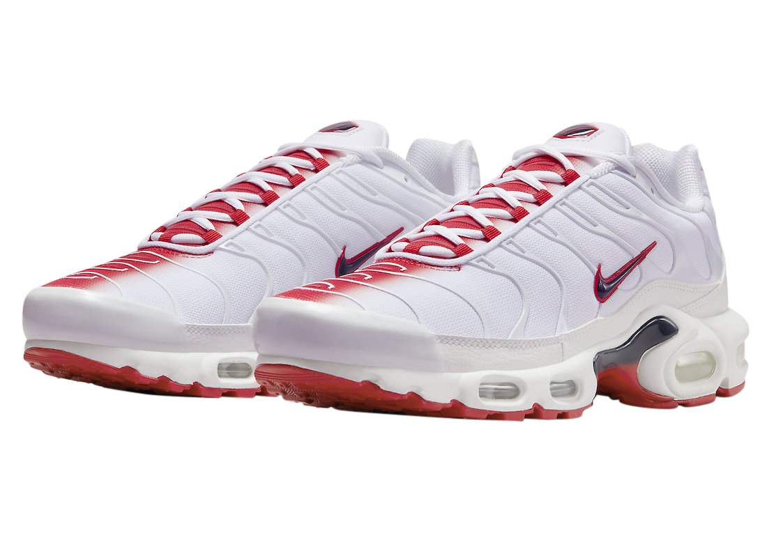 Nike Air Max Plus White University Red