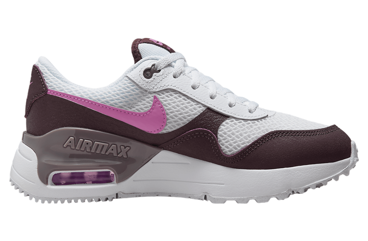 Nike Air Max SYSTM GS White / Burgundy Crush