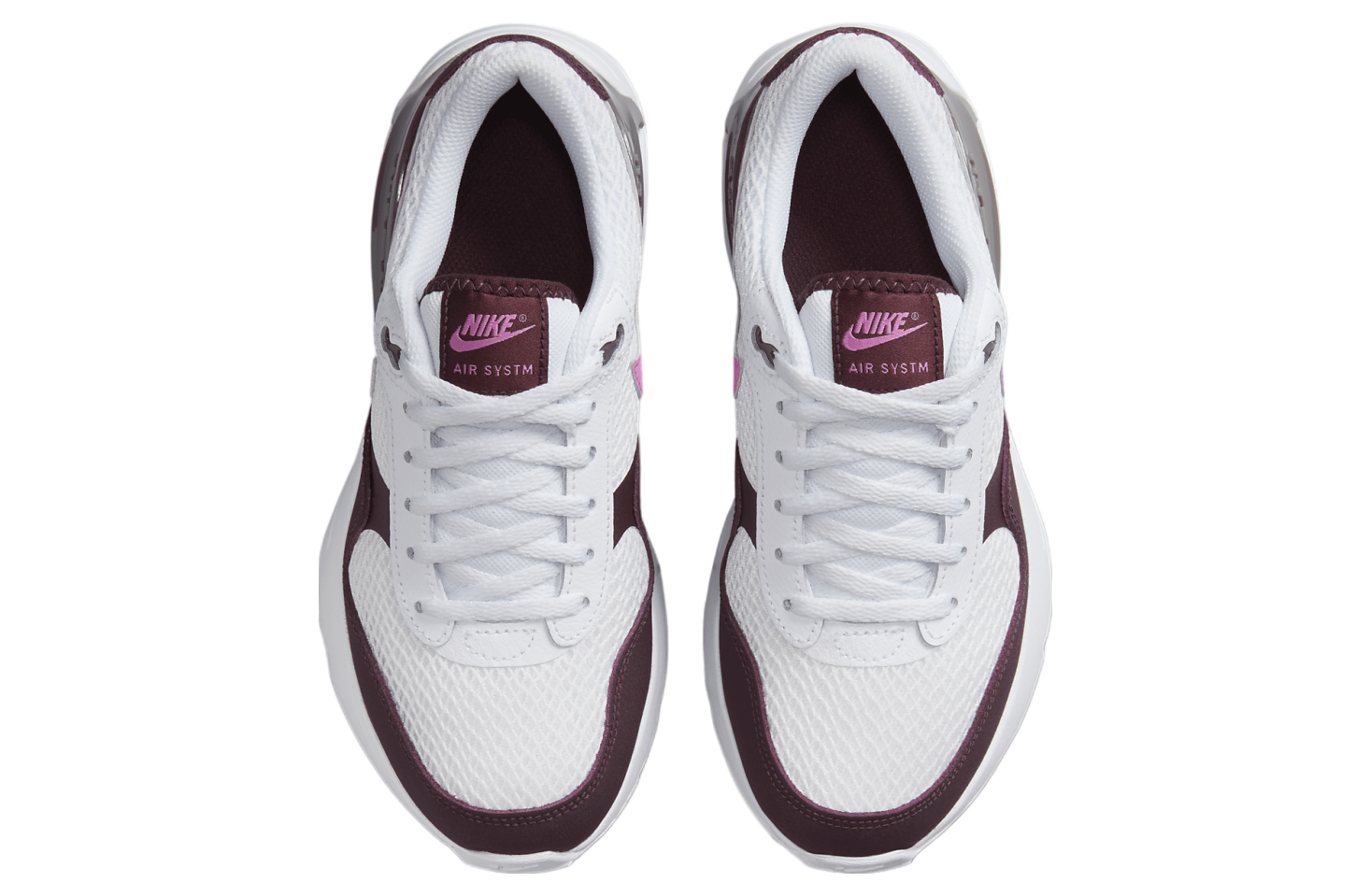 Nike Air Max SYSTM GS White / Burgundy Crush