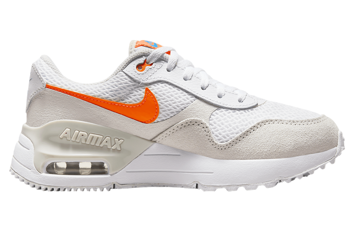 Nike Air Max SYSTM GS White / Total Orange