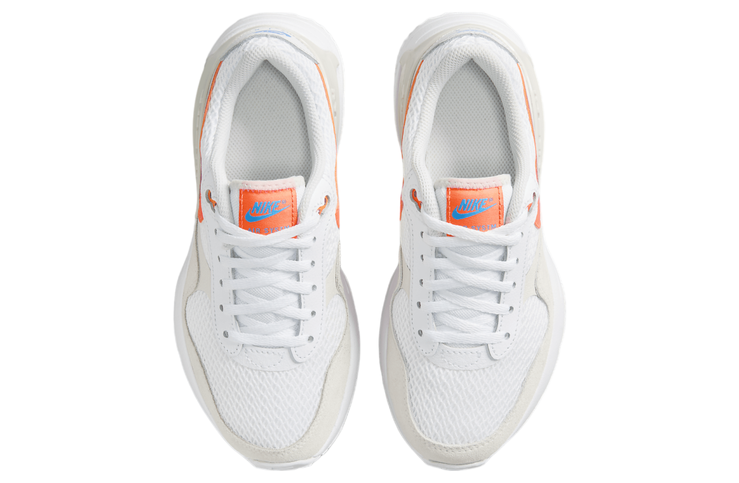 Nike Air Max SYSTM GS White / Total Orange