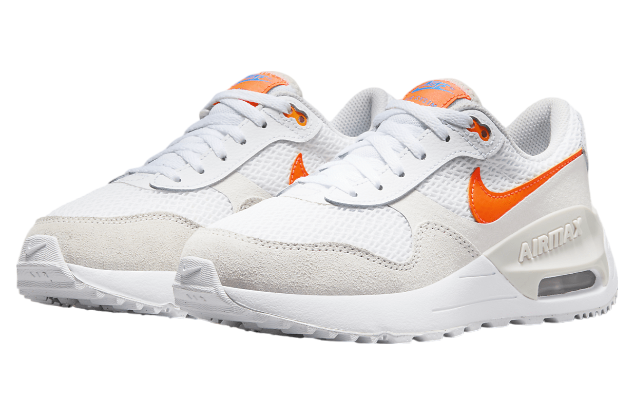 Nike Air Max SYSTM GS White / Total Orange