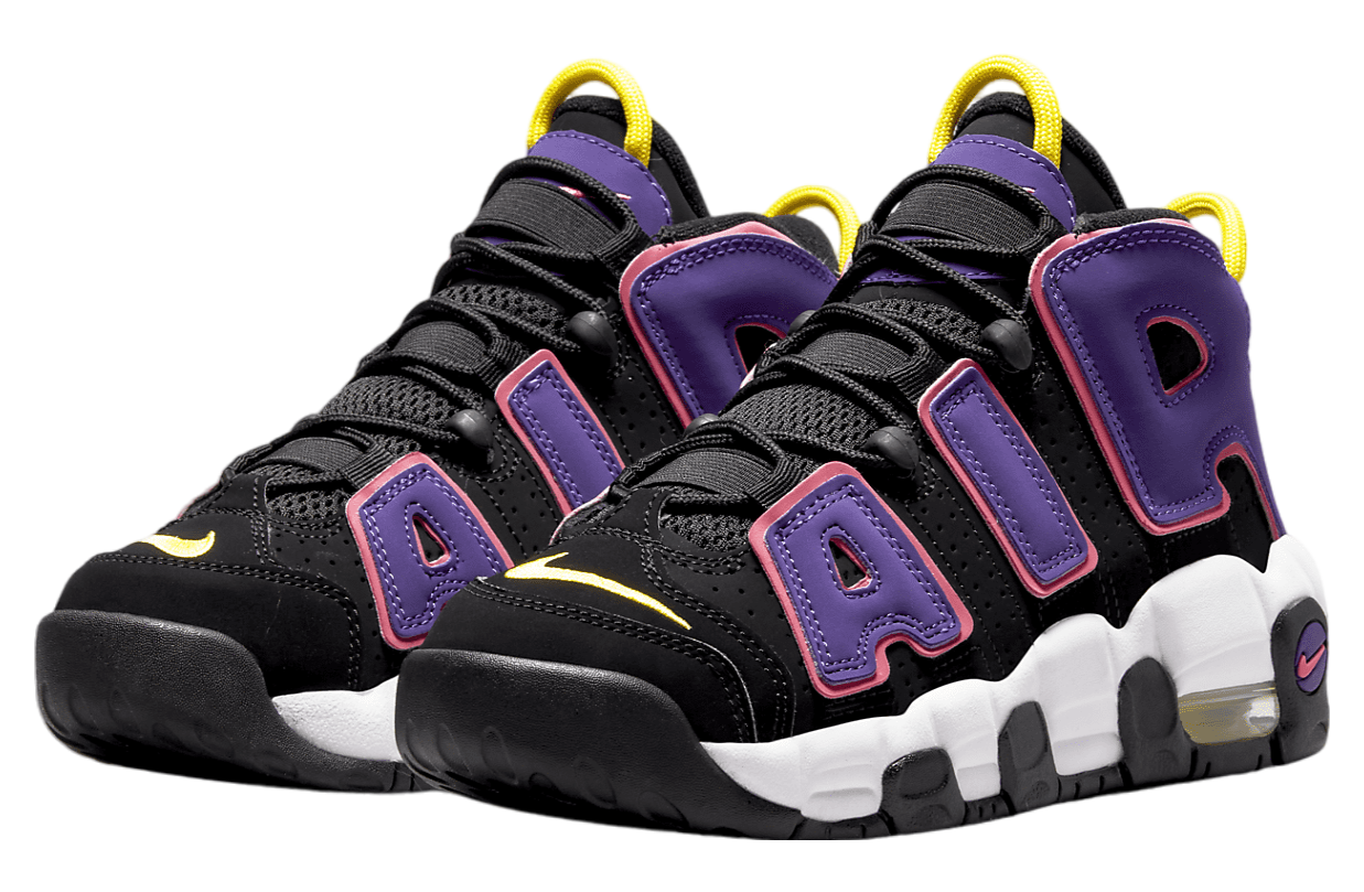 Nike Air More Uptempo GS Black / Court Purple