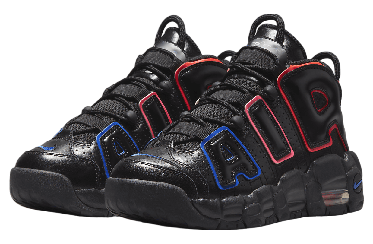 Nike Air More Uptempo GS Black / Racer Blue