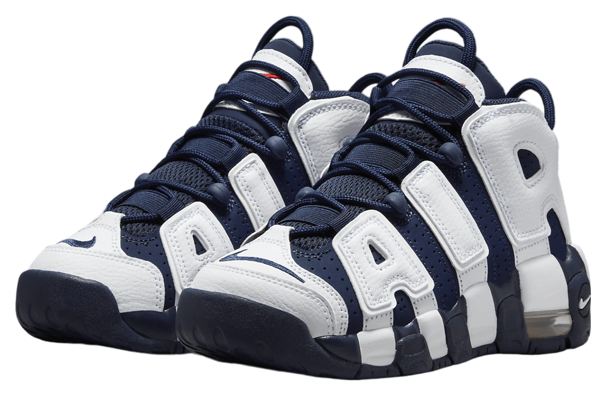 Nike Air More Uptempo GS White / Midnight Navy