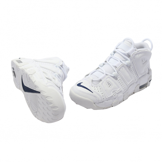 Nike Air More Uptempo GS White Midnight Navy