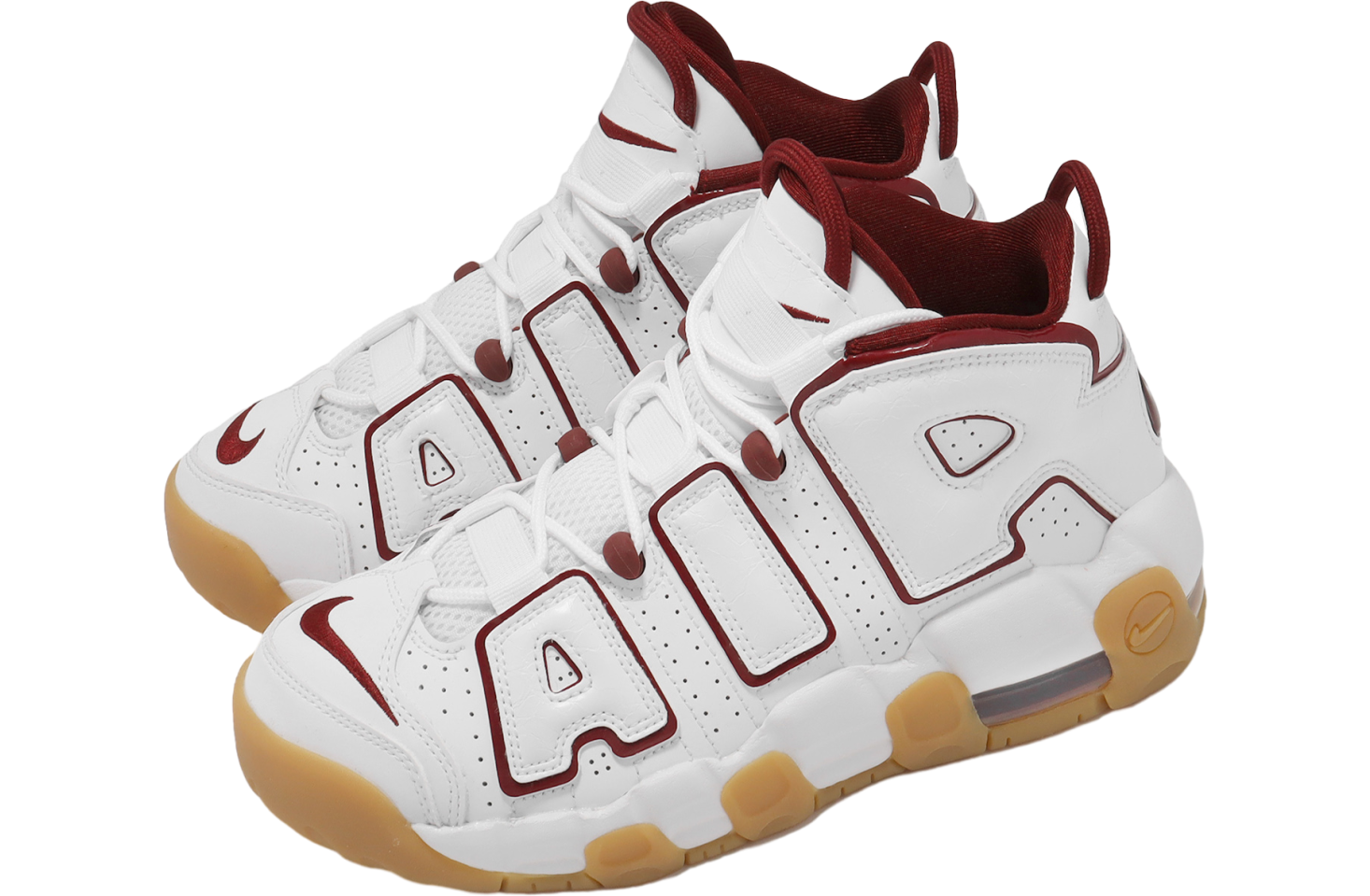 Nike Air More Uptempo GS White / Team Red