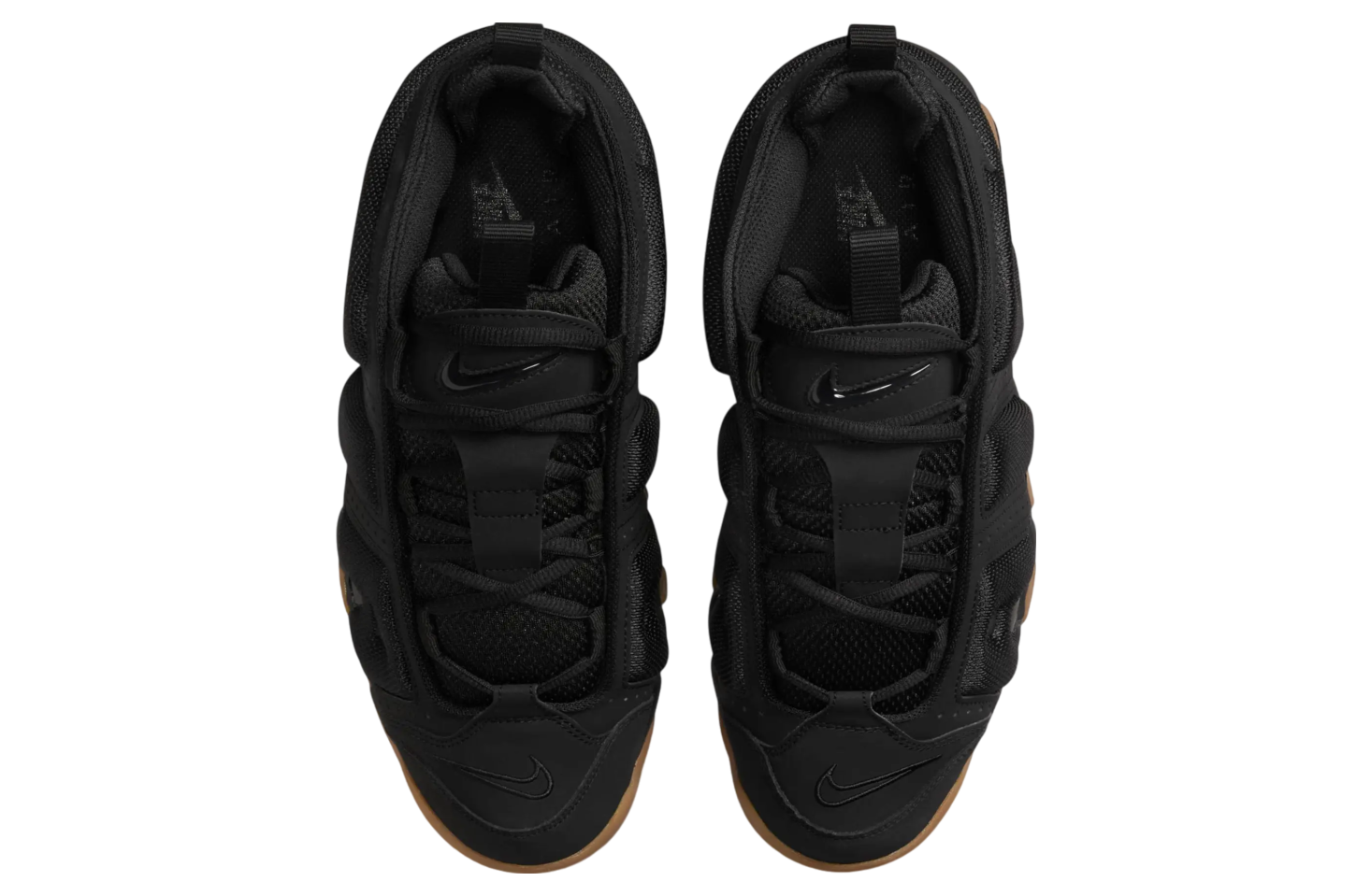 Nike Air More Uptempo Low Black / Gum