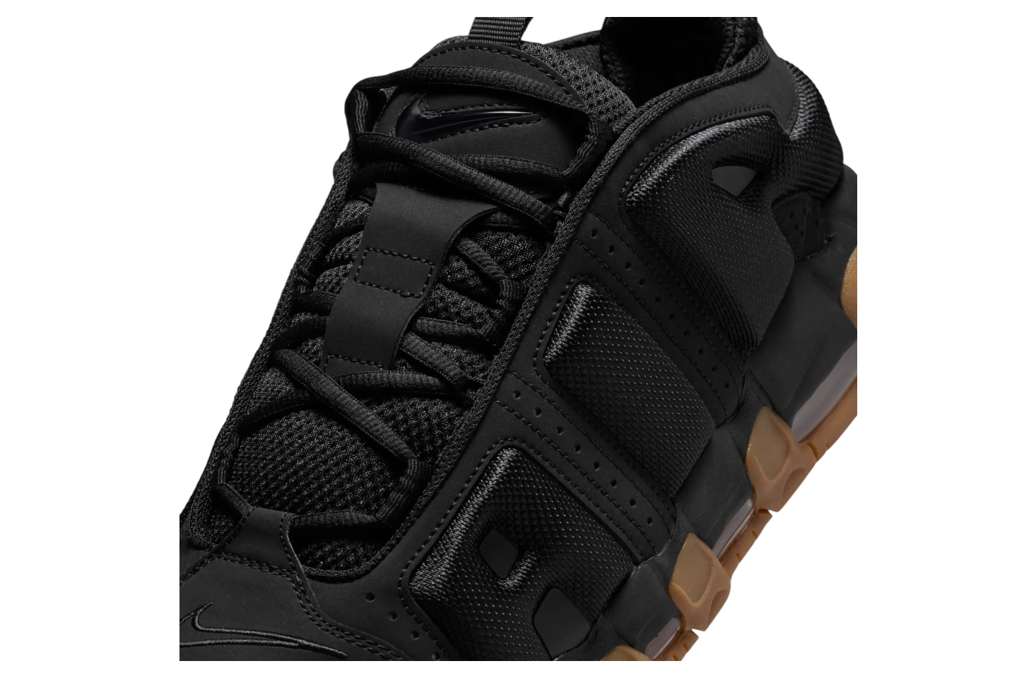 Nike Air More Uptempo Low Black / Gum