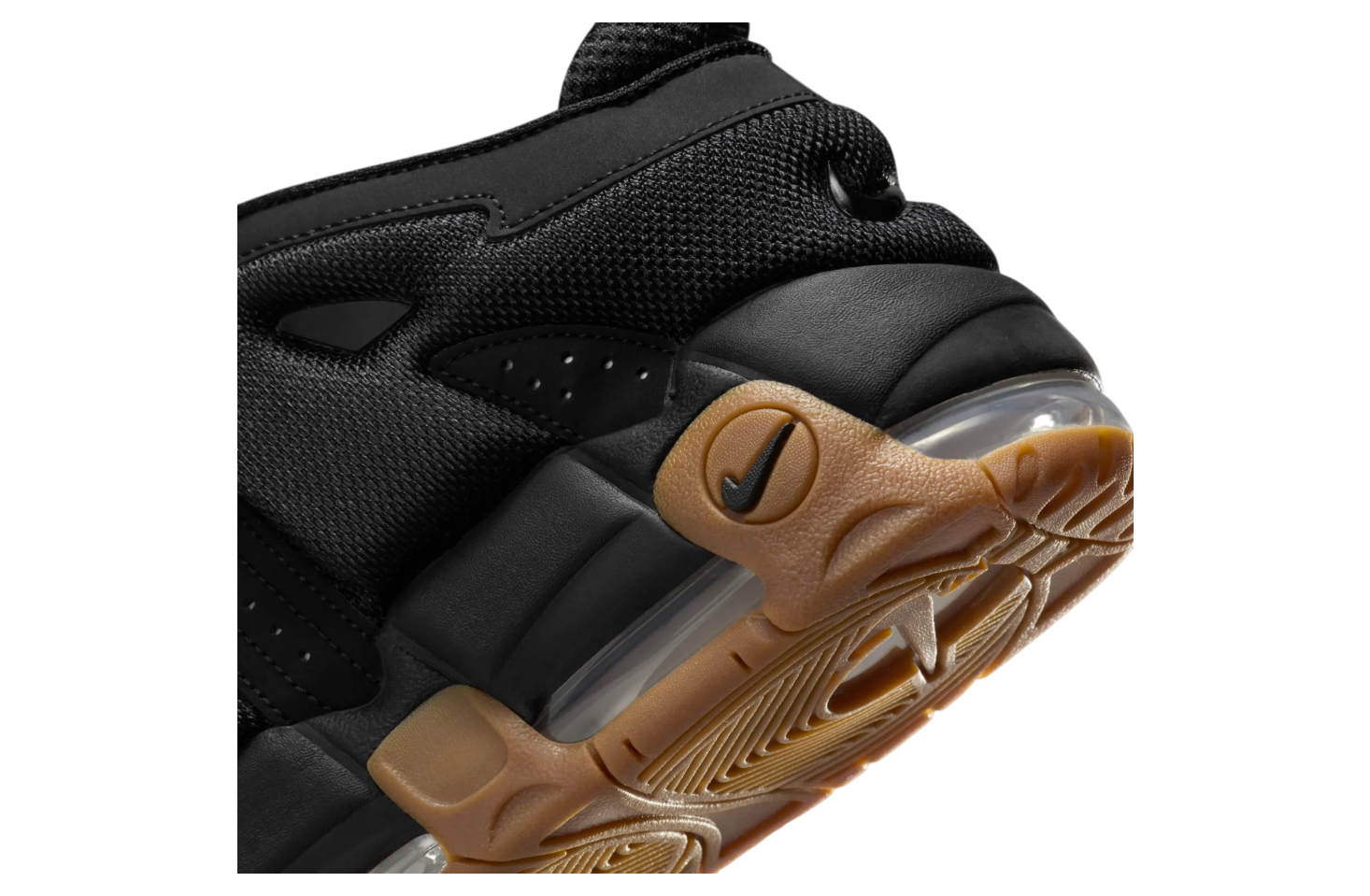 Nike Air More Uptempo Low Black / Gum