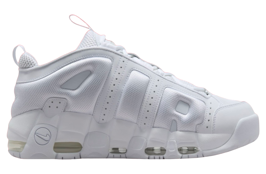 Nike Air More Uptempo Low Triple White