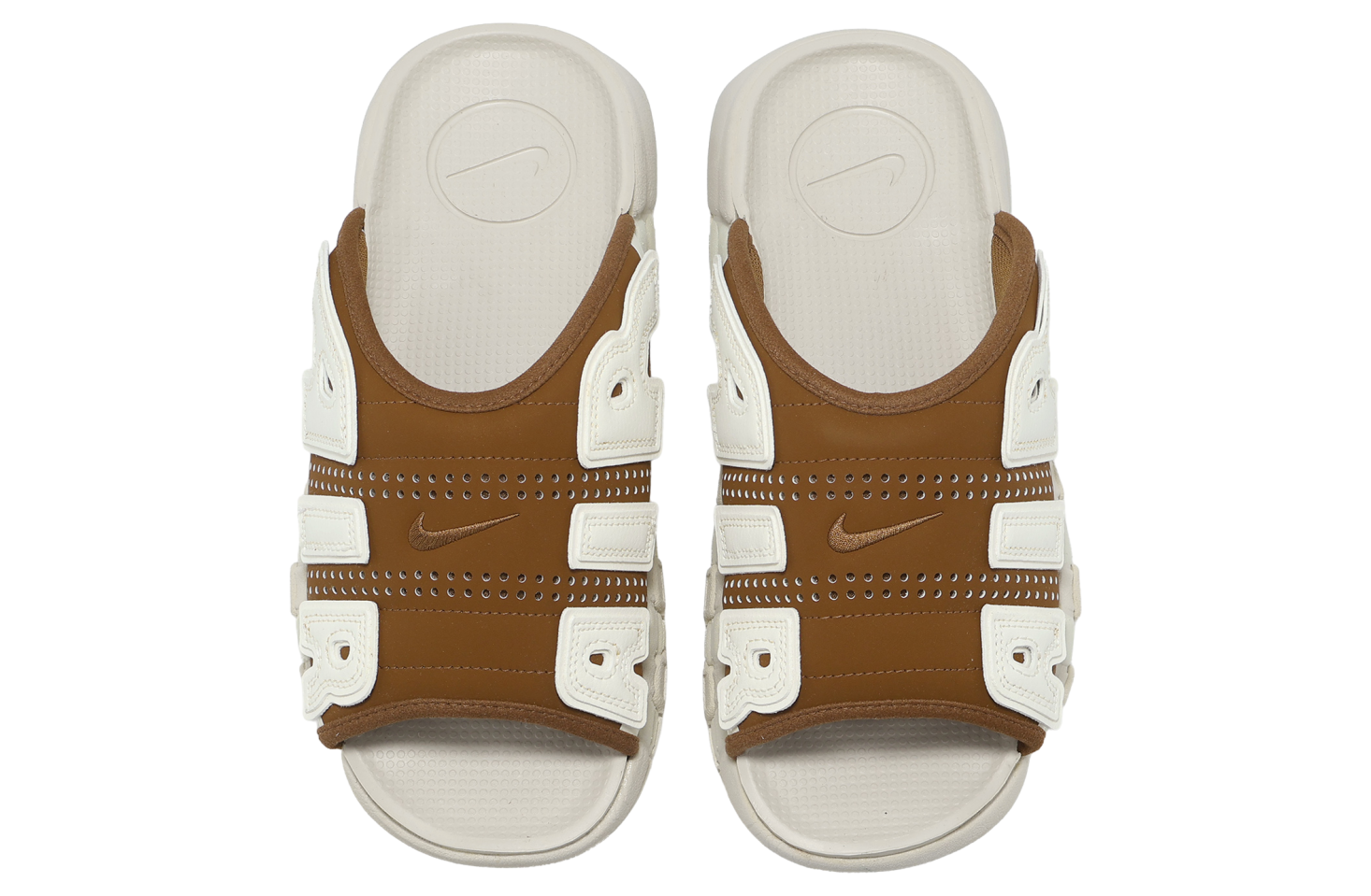 Nike Air More Uptempo Slide Lt British Tan / Sail