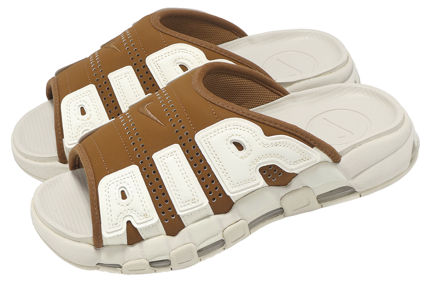 Nike Air More Uptempo Slide Lt British Tan / Sail