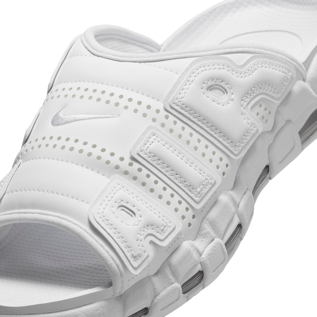 Nike Air More Uptempo Slide Triple White