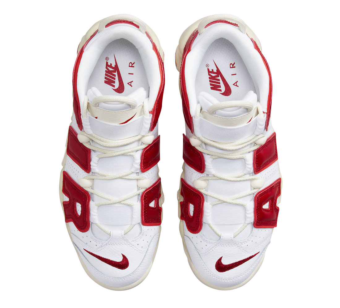 Nike Air More Uptempo White Red FN3497-100
