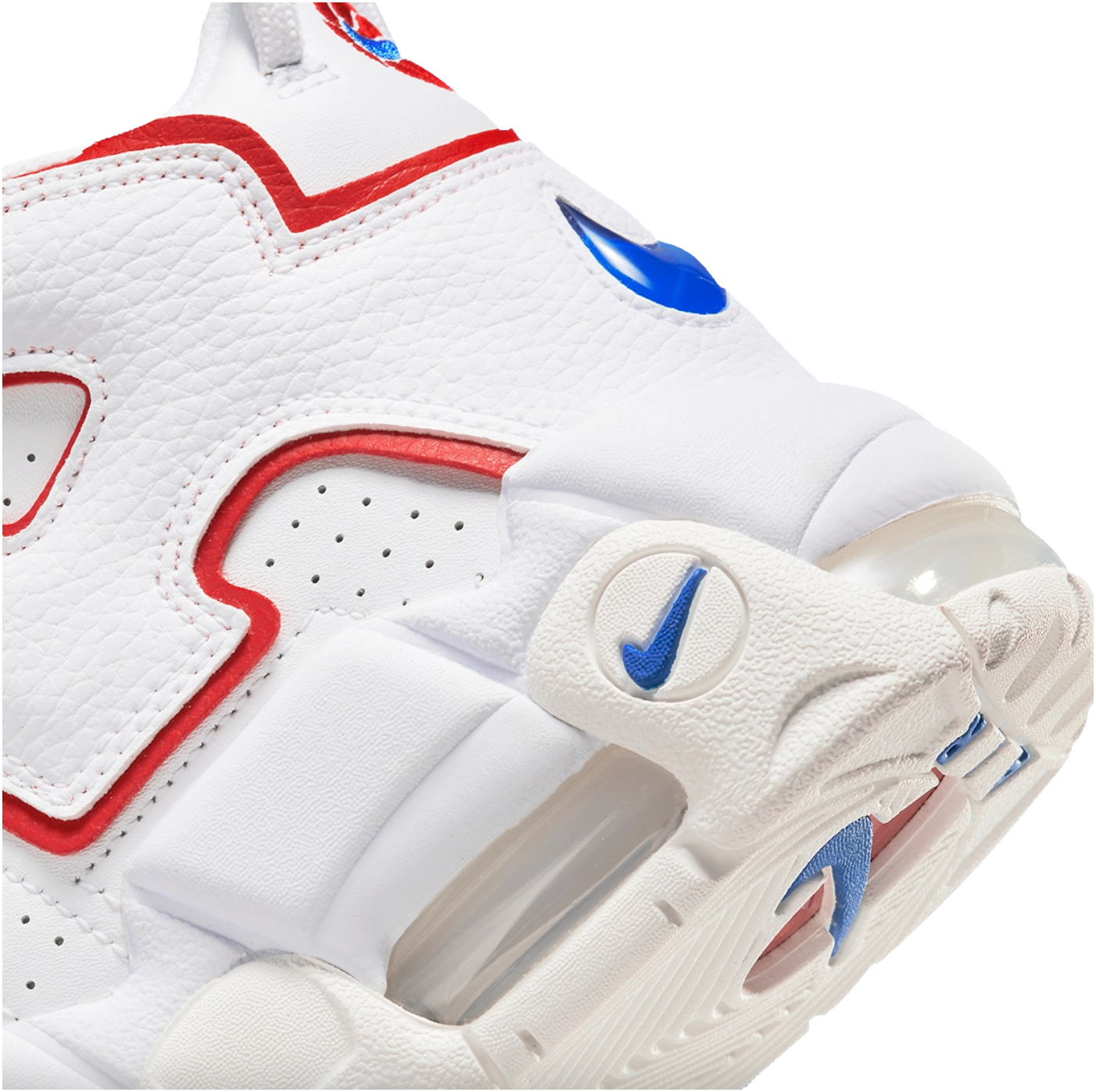 Nike Air More Uptempo White Red Blue