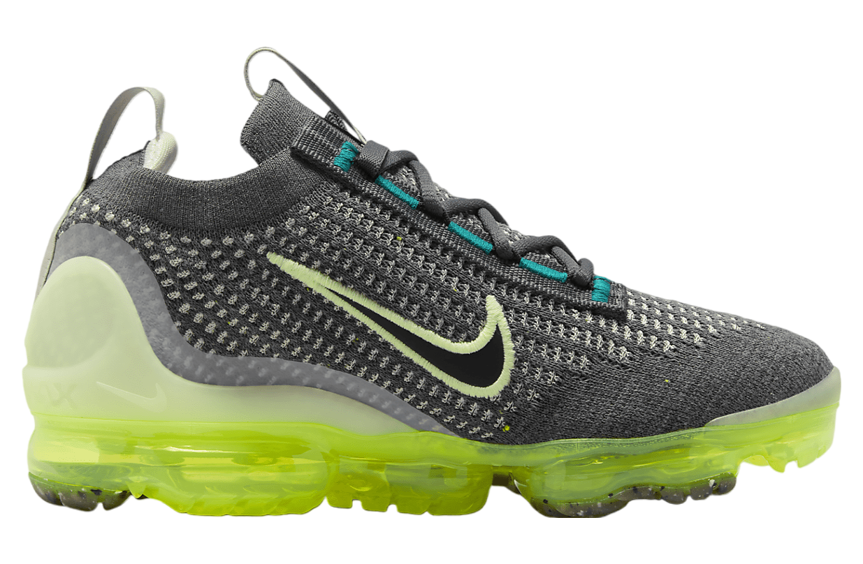 Nike Air VaporMax 2021 FK GS Dark Grey / Barely Volt