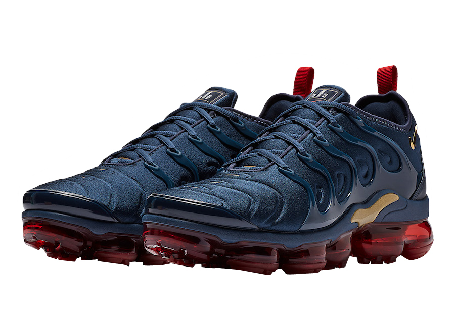 vapormax navy blue and yellow