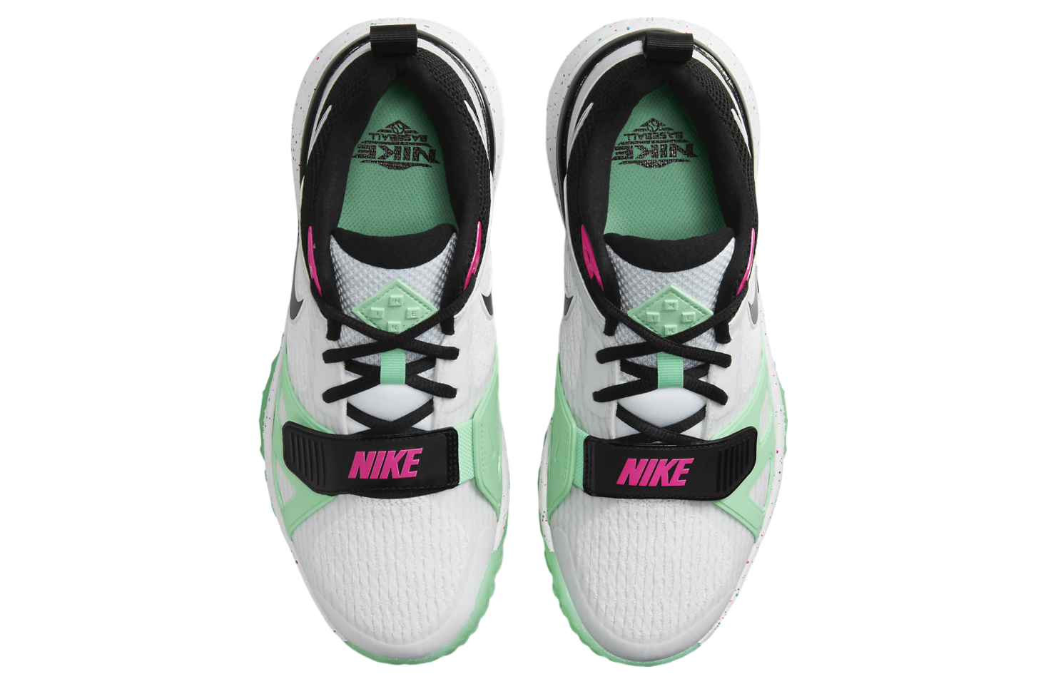 Nike Air Zoom Diamond Elite Turf White / Green Glow