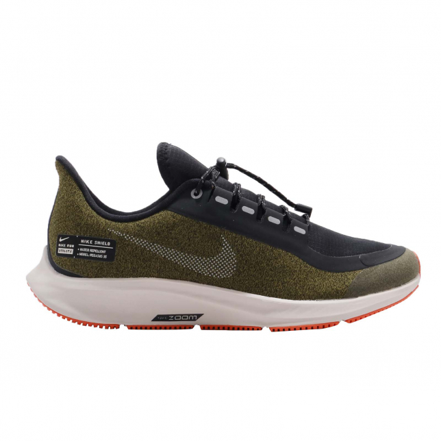 Nike Air Zoom Pegasus 35 Shield GS Olive Flax Metallic Silver