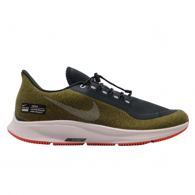 Nike Air Zoom Pegasus 35 Shield Olive Flak Metallic Silver