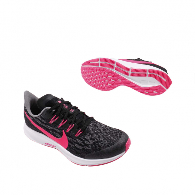 Nike Air Zoom Pegasus 36 GS Black Hyper Pink Gunsmoke