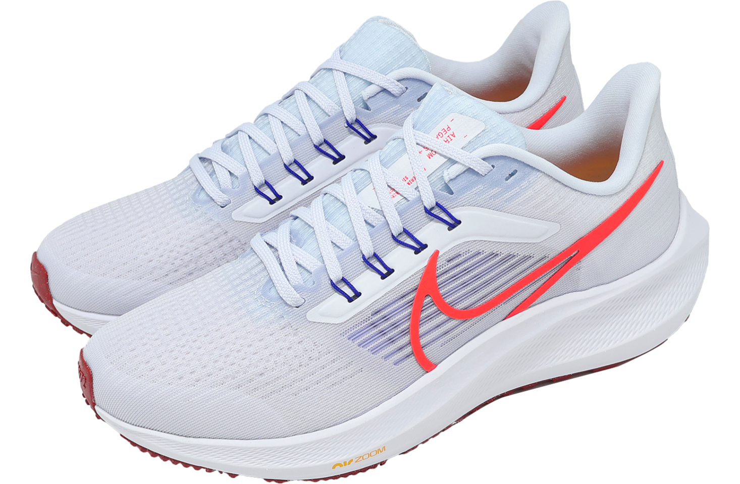 Nike Air Zoom Pegasus 39 Football Grey / Bright Crimson