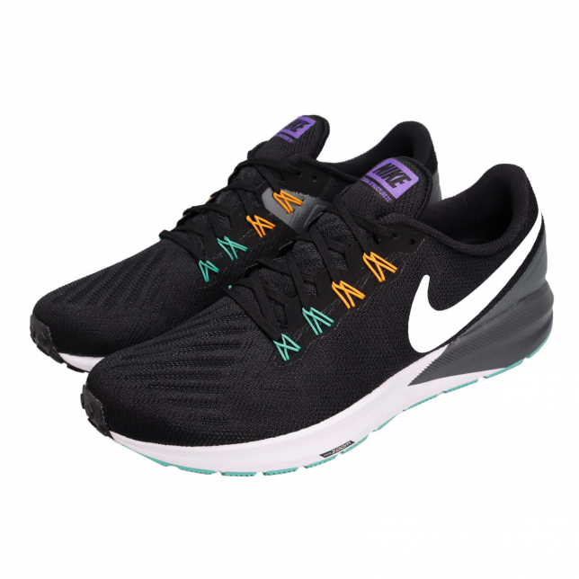 Nike Air Zoom Structure 22 Black White Dark Grey