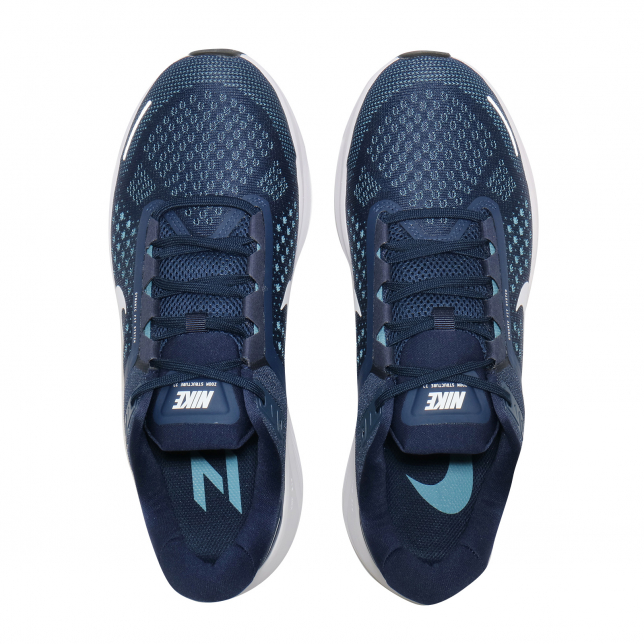 Nike Air Zoom Structure 23 Midnight Navy White Cerulean CZ6720402 ...