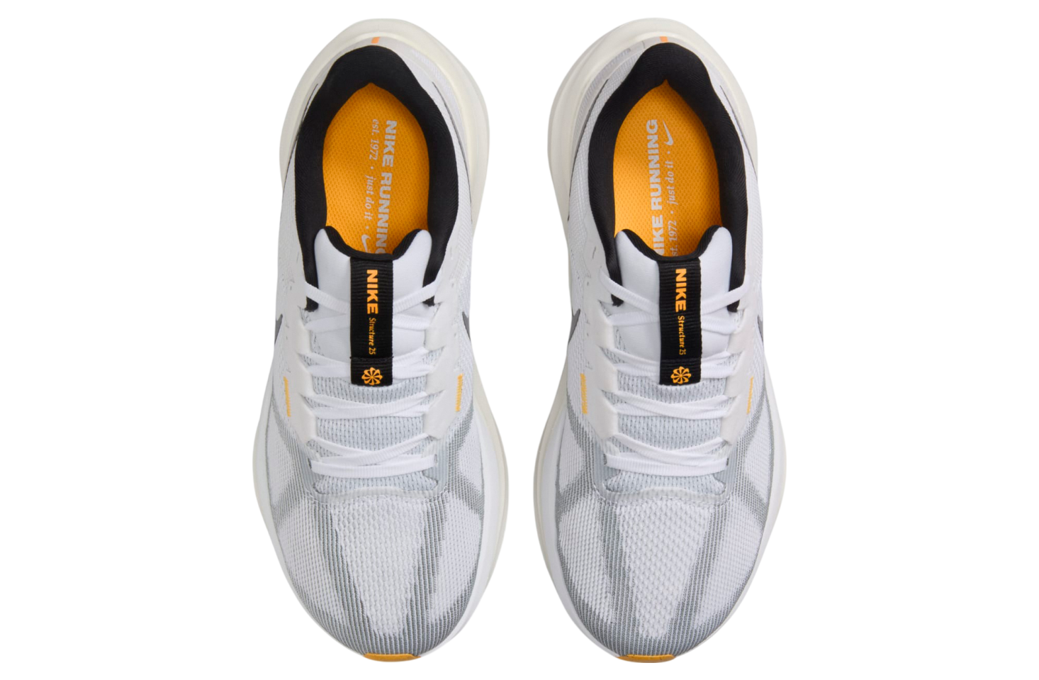 Nike Air Zoom Structure 25 White / Black / Laser Orange