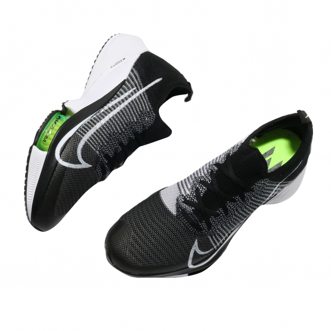 Nike Air Zoom Tempo Next% Flyknit Black White Volt