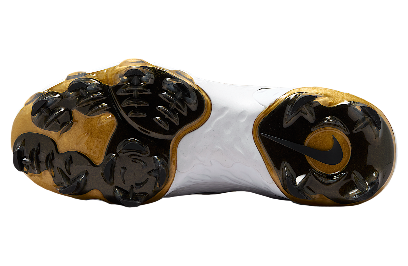 Nike Alpha Huarache Elite 4 Low Mcs White / Black / Metallic Gold