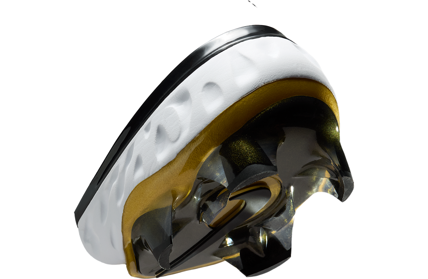 Nike Alpha Huarache Elite 4 Low Mcs White / Black / Metallic Gold