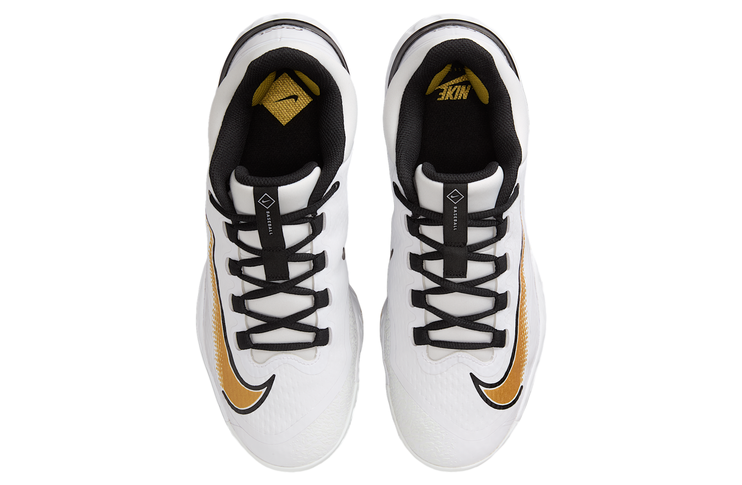 Nike Alpha Huarache Elite 4 Low White / Black / Metallic Gold
