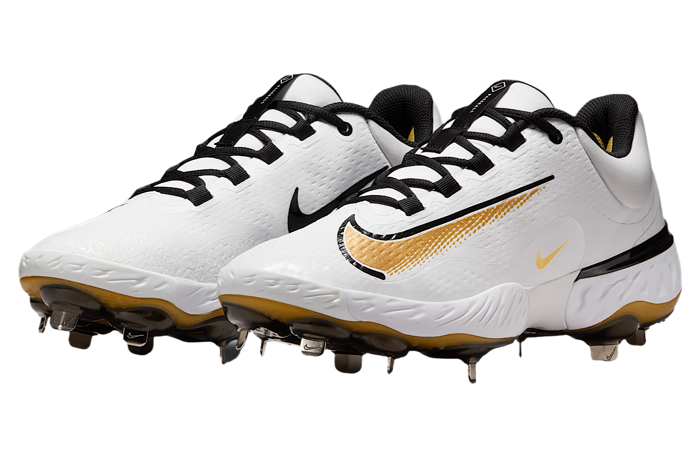 Nike Alpha Huarache Elite 4 Low White / Black / Metallic Gold