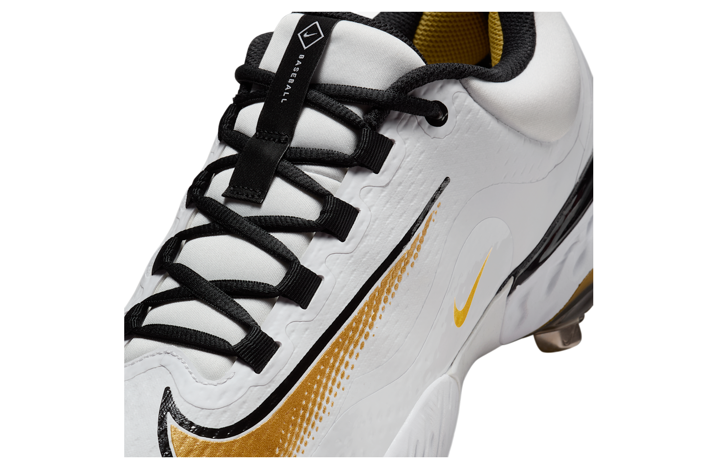 Nike Alpha Huarache Elite 4 Low White / Black / Metallic Gold