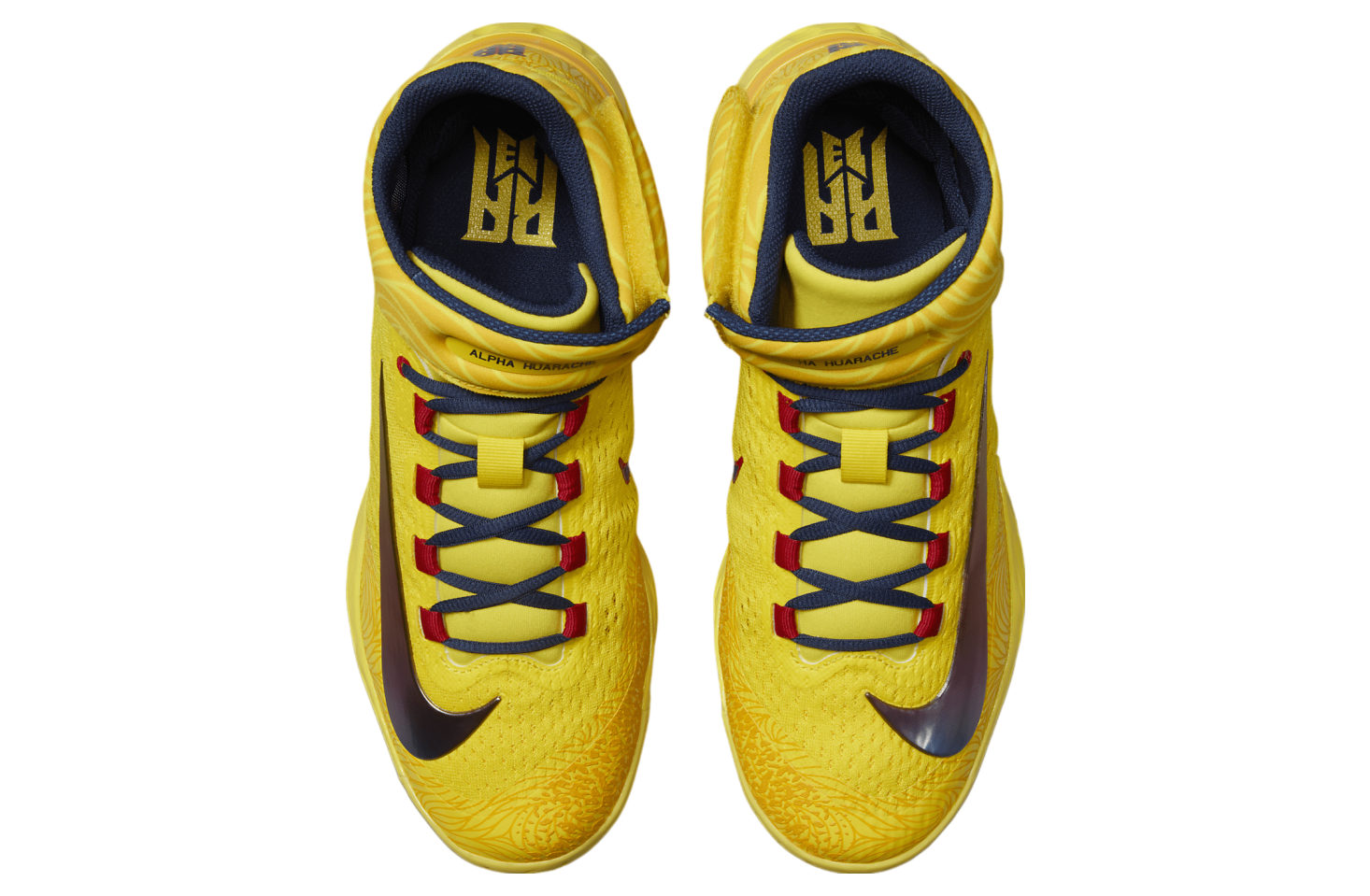 Nike Alpha Huarache Elite 4 Mid Ronald Acuña Jr. Opti Yellow / University Gold