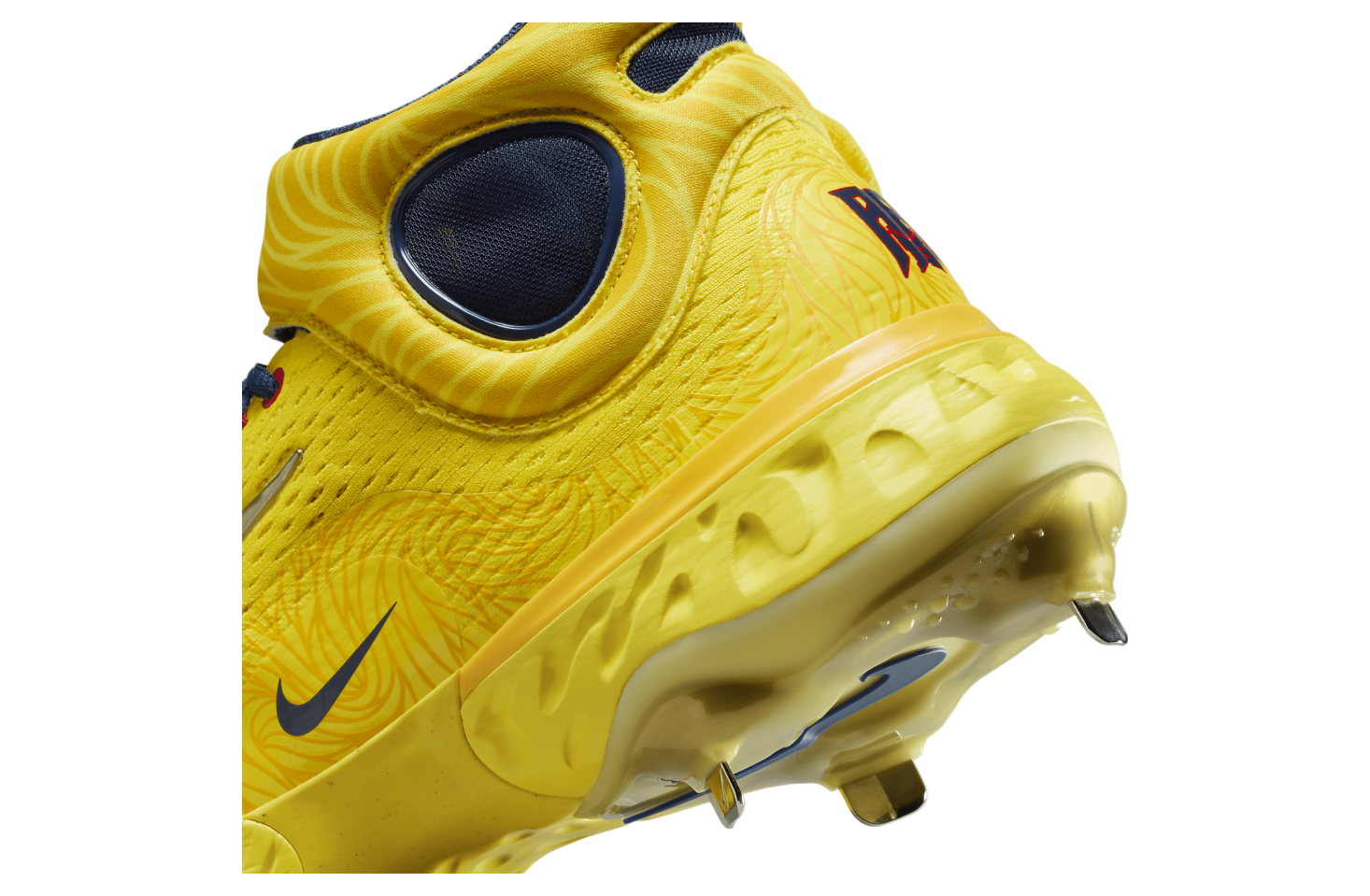 Nike Alpha Huarache Elite 4 Mid Ronald Acuña Jr. Opti Yellow / University Gold