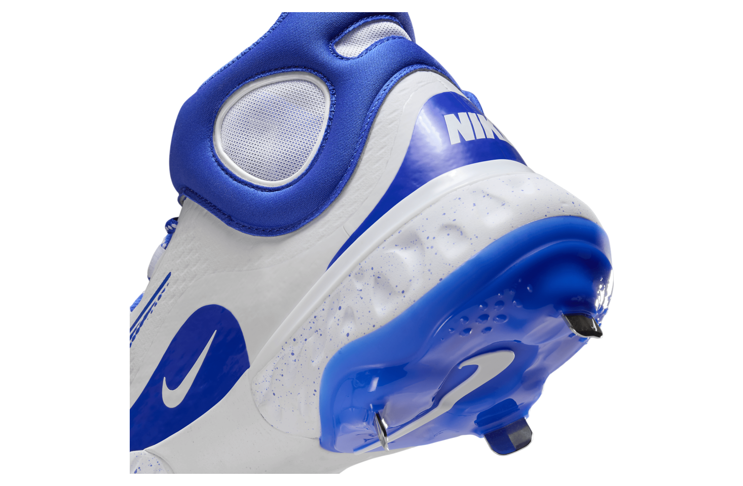 Nike Alpha Huarache Elite 4 Mid White / Hyper Royal