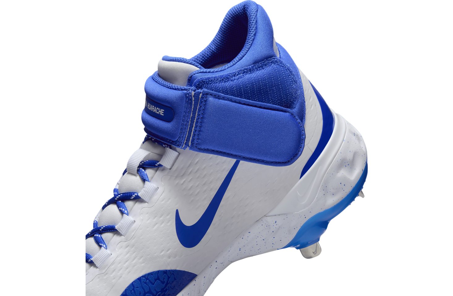 Nike Alpha Huarache Elite 4 Mid White / Hyper Royal