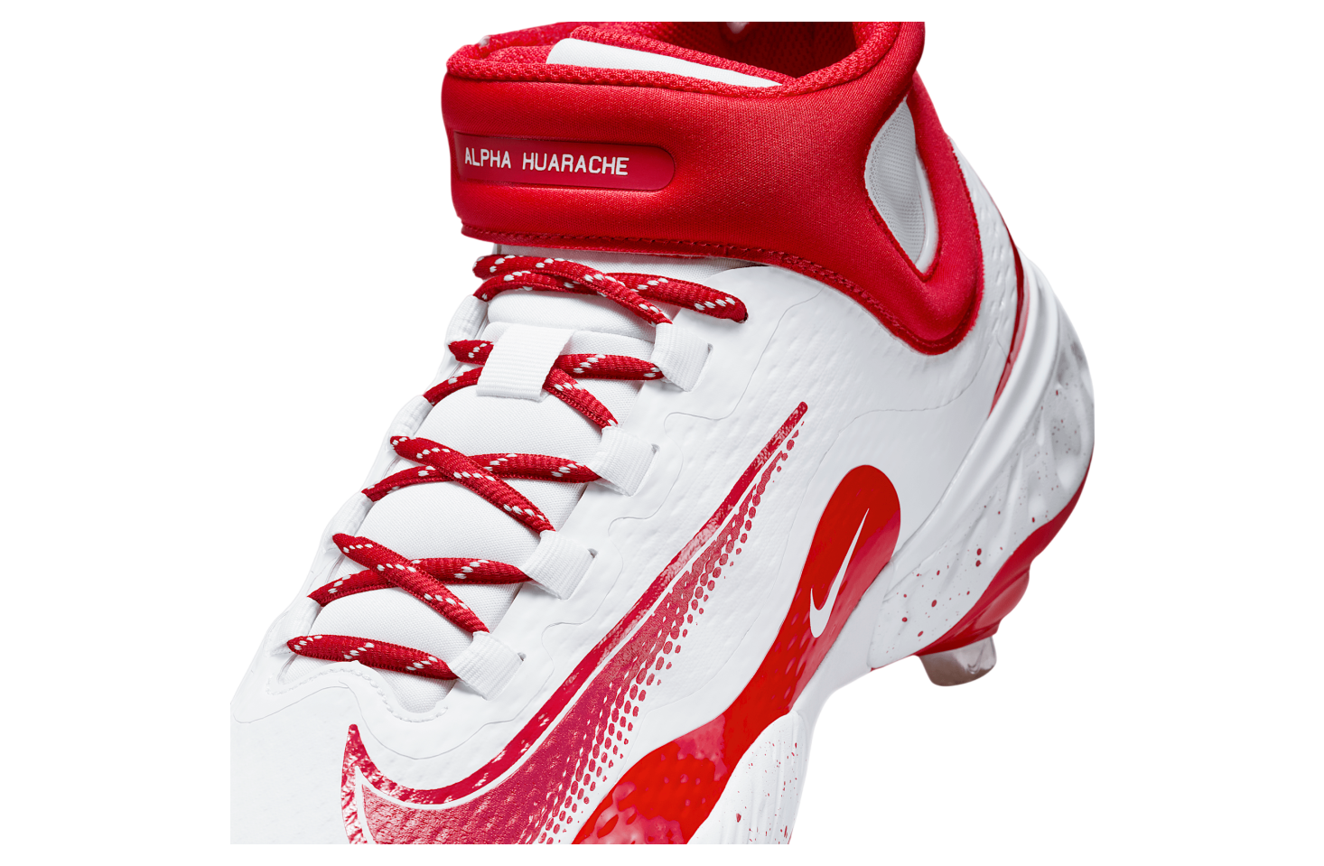 Nike Alpha Huarache Elite 4 Mid White / University Red OCT 2024