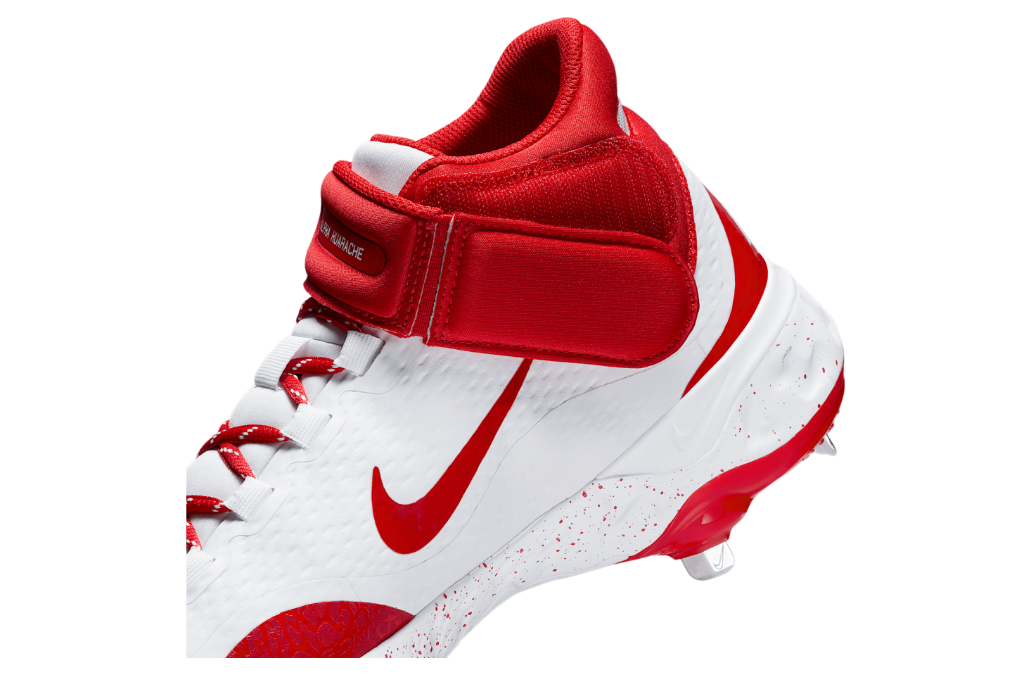 Nike Alpha Huarache Elite 4 Mid White / University Red OCT 2024