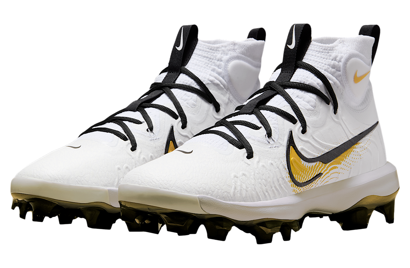 Nike Alpha Huarache Nxt Mcs White / Black / Metallic Gold