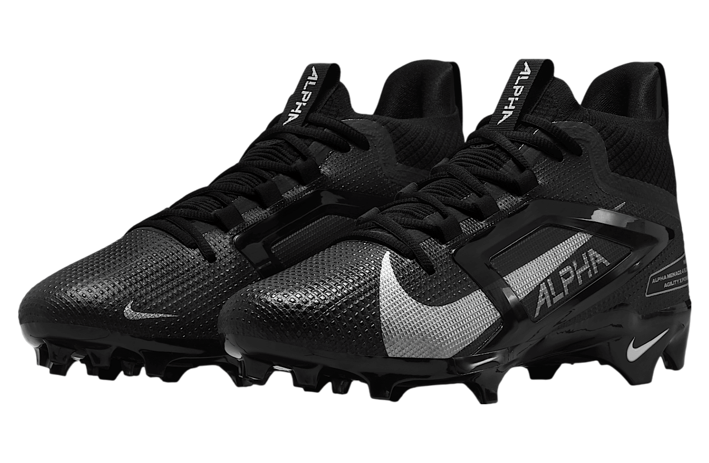 Nike Alpha Menace 4 Elite Black / Metallic Silver