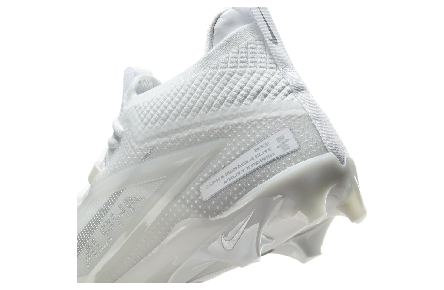 Nike Alpha Menace 4 Elite White / Metallic Silver / White