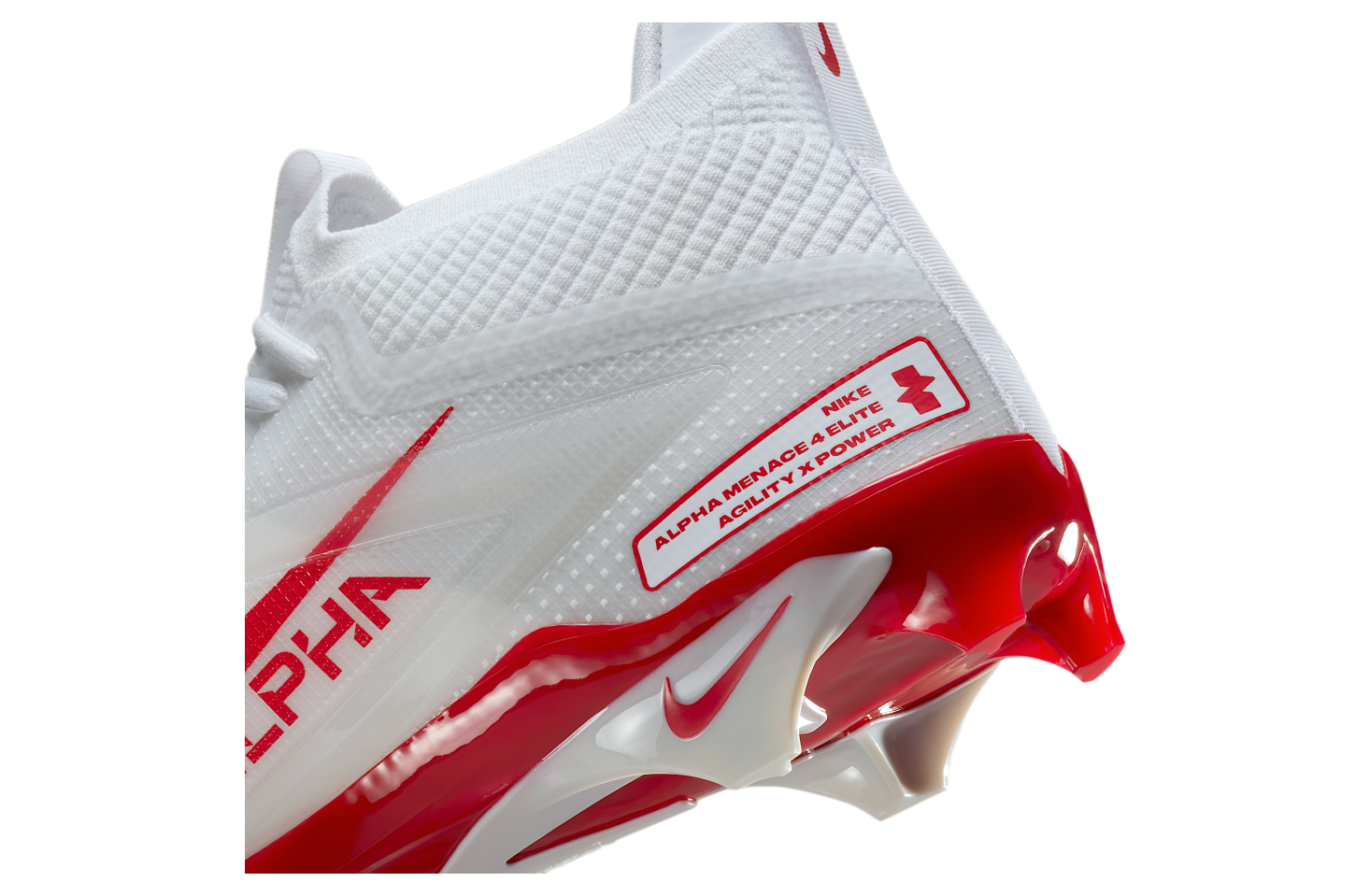 Nike Alpha Menace 4 Elite White / University Red / Photon Dust
